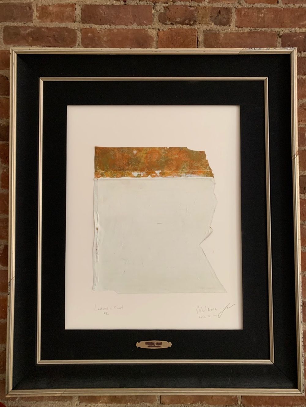 Framed Abstract Art Piece "Landlord's Finest NYC"